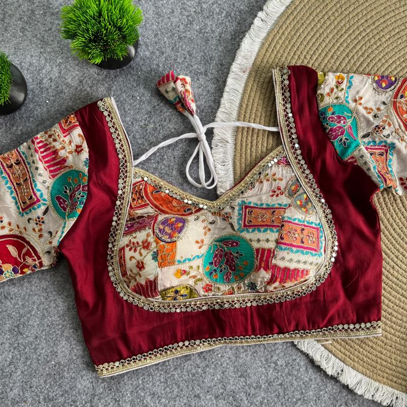 Sabella Mumtaz catalog redymade blouse for festival - Sanvari Fashion