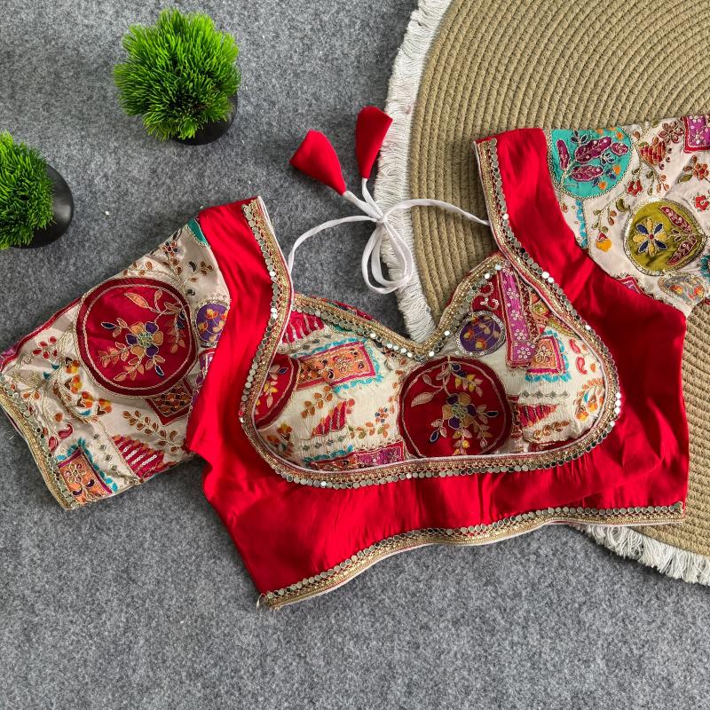 Sabella Mumtaz catalog redymade blouse for festival - Sanvari Fashion