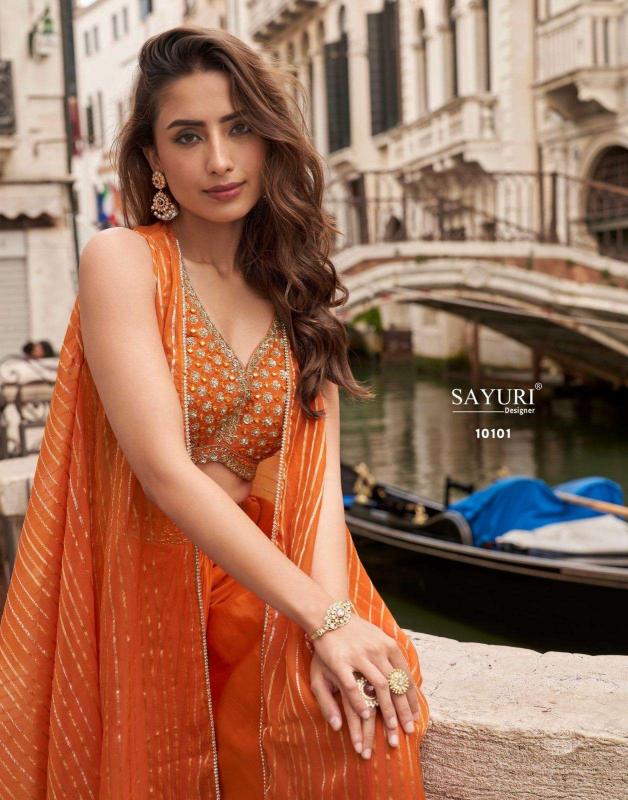 Sayuri Melodi catalog desginer premium indo western dress for festival wear  - Sanvari Fashion