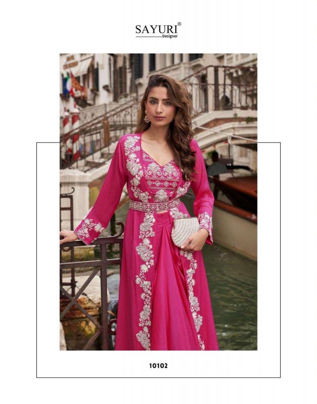 Sayuri Melodi catalog desginer premium indo western dress for festival wear  - Sanvari Fashion
