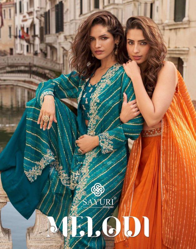 Sayuri Melodi catalog desginer premium indo western dress for festival wear  - Sanvari Fashion