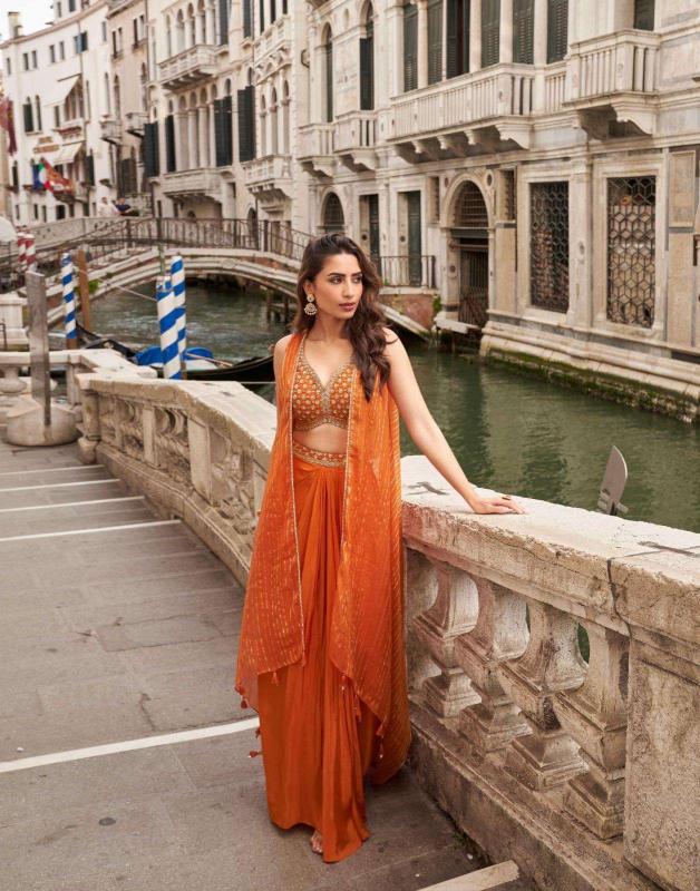 Sayuri Melodi catalog desginer premium indo western dress for festival wear  - Sanvari Fashion