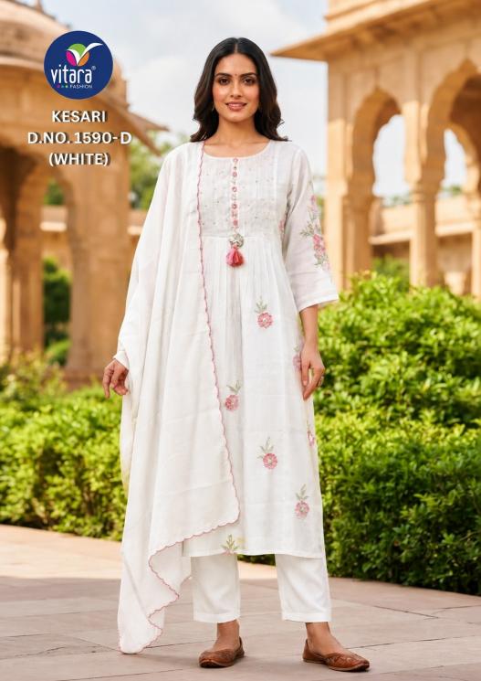 Vitara Kesari catalog branded kurtis wholesale in surat - Sanvari Fashion