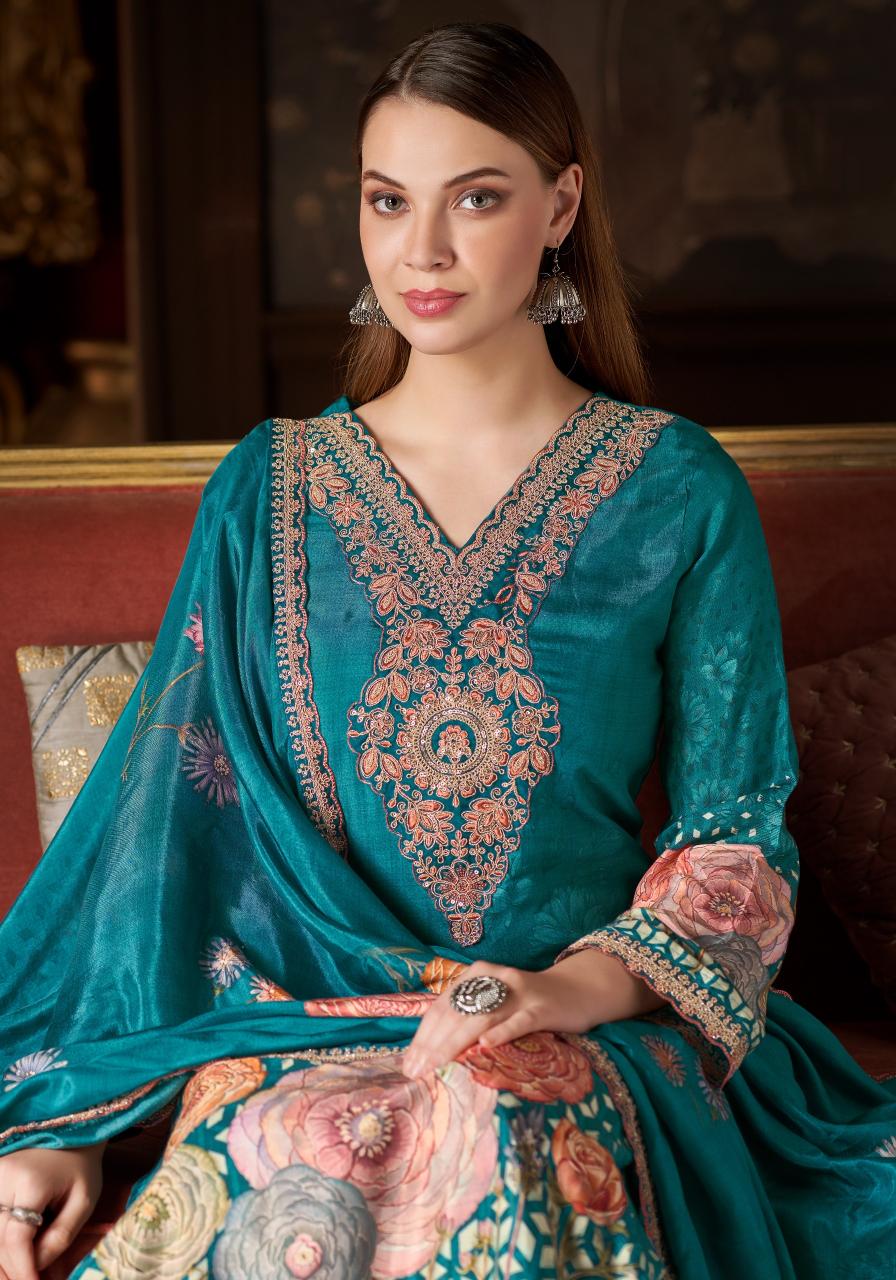 Alok Flora Belle vol 2 catalog wholesale ladies dress material in surat - Sanvari Fashion