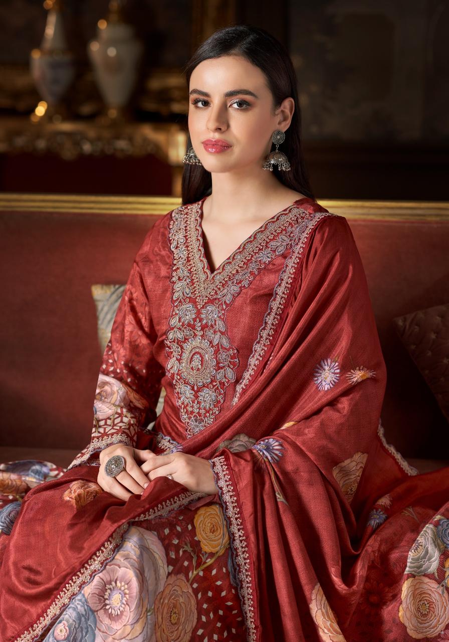 Alok Flora Belle vol 2 catalog wholesale ladies dress material in surat - Sanvari Fashion