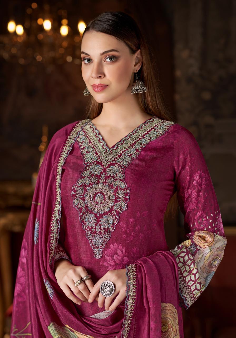 Alok Flora Belle vol 2 catalog wholesale ladies dress material in surat - Sanvari Fashion