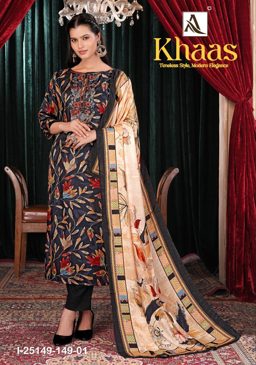 Alok Khaas catalog wholesale shops for dress materials in hyderabad - Sanvari Fashion
