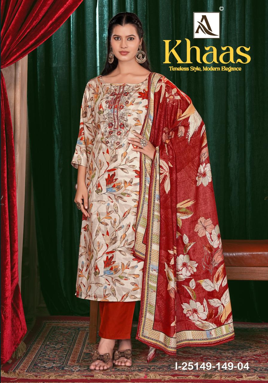 Alok Khaas catalog wholesale shops for dress materials in hyderabad - Sanvari Fashion
