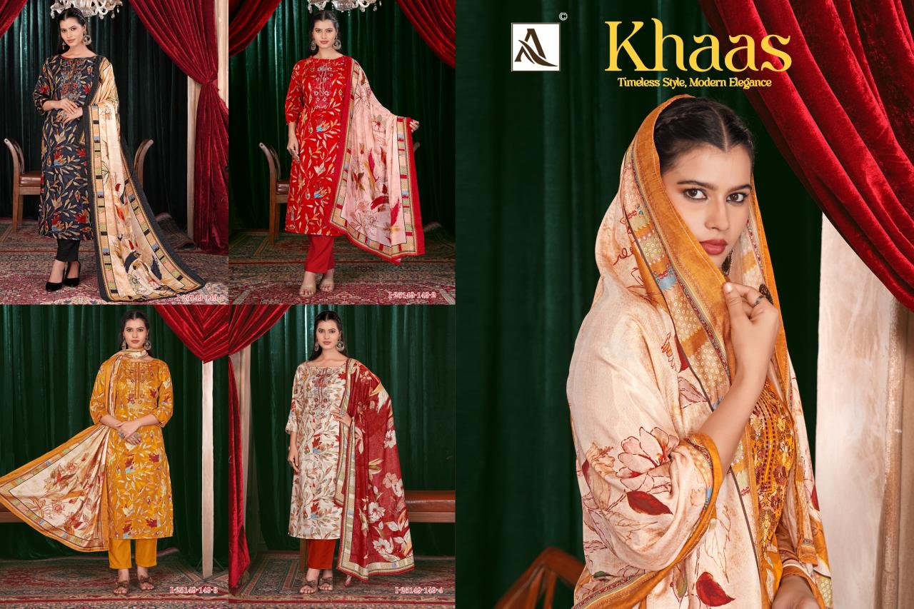Alok Khaas catalog wholesale shops for dress materials in hyderabad - Sanvari Fashion
