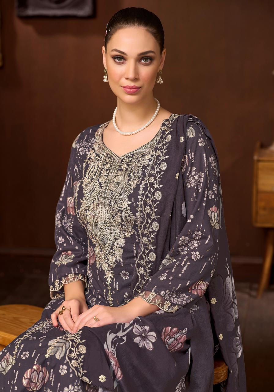 Alok Mushk Kaleem Catalog surat textile dress material wholesale market - Sanvari Fashion