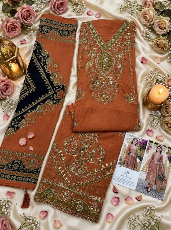 Amrutvela AT259 catalog pakistani suits for women wholesale - Sanvari Fashion