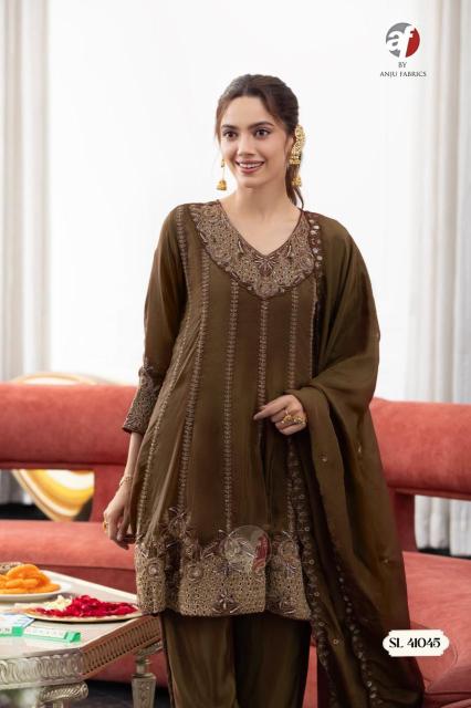 Anju Fabrics 41045 catalog kurti wholesale app list - Sanvari Fashion