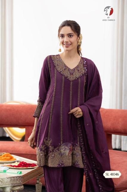 Anju Fabrics 41045 catalog kurti wholesale app list - Sanvari Fashion