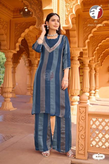 Anju Fabrics 5139 catalog modest co ord sets women - Sanvari Fashion