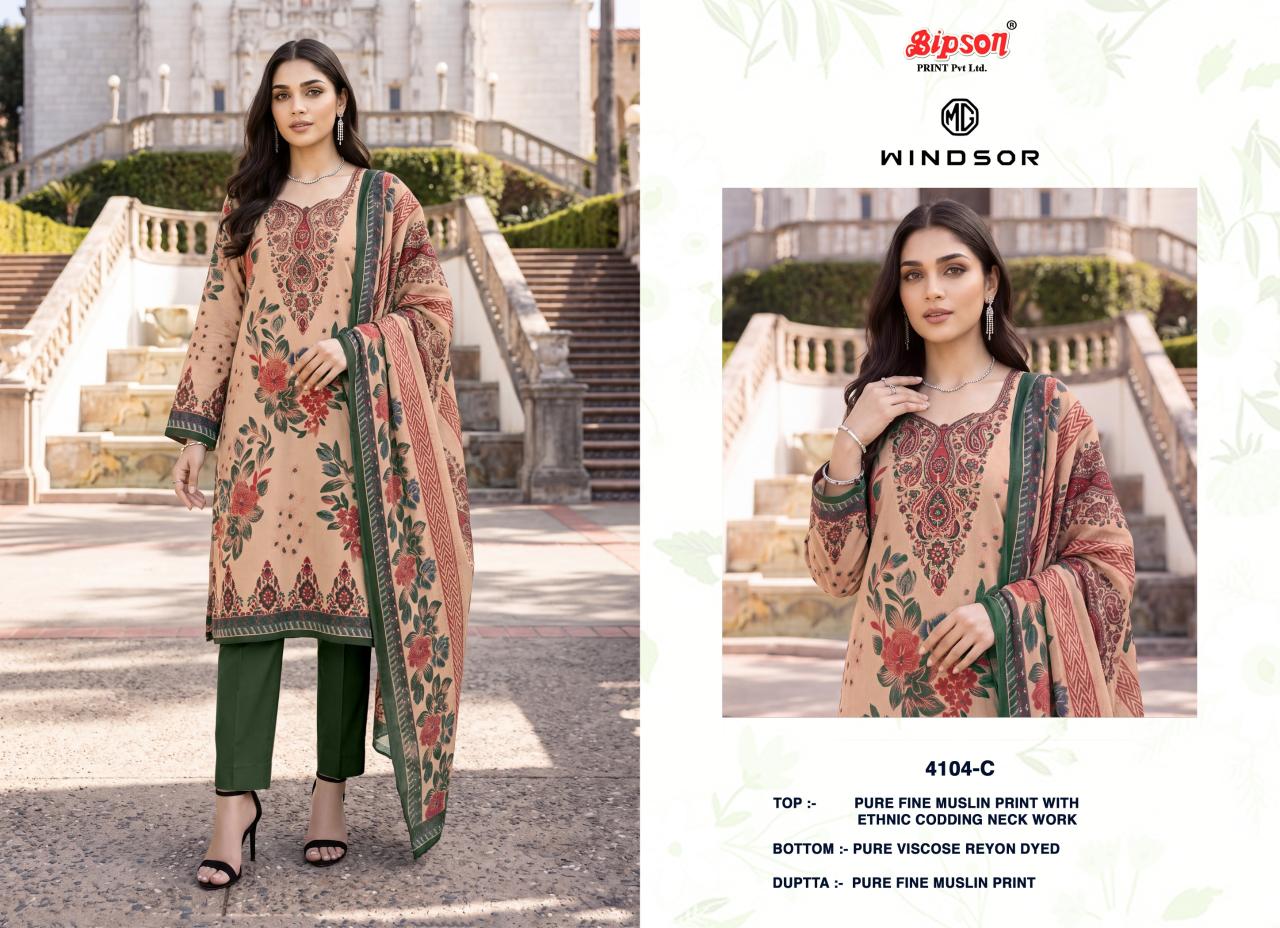 Bipson Windsor 4104 catalog churidar salwar kameez wholesale market - Sanvari Fashion