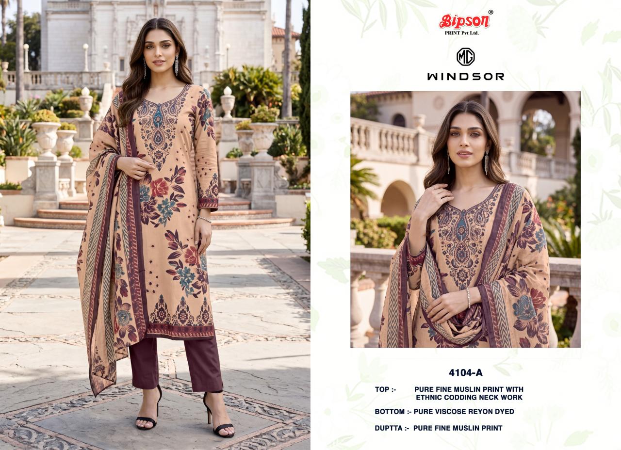 Bipson Windsor 4104 catalog churidar salwar kameez wholesale market - Sanvari Fashion
