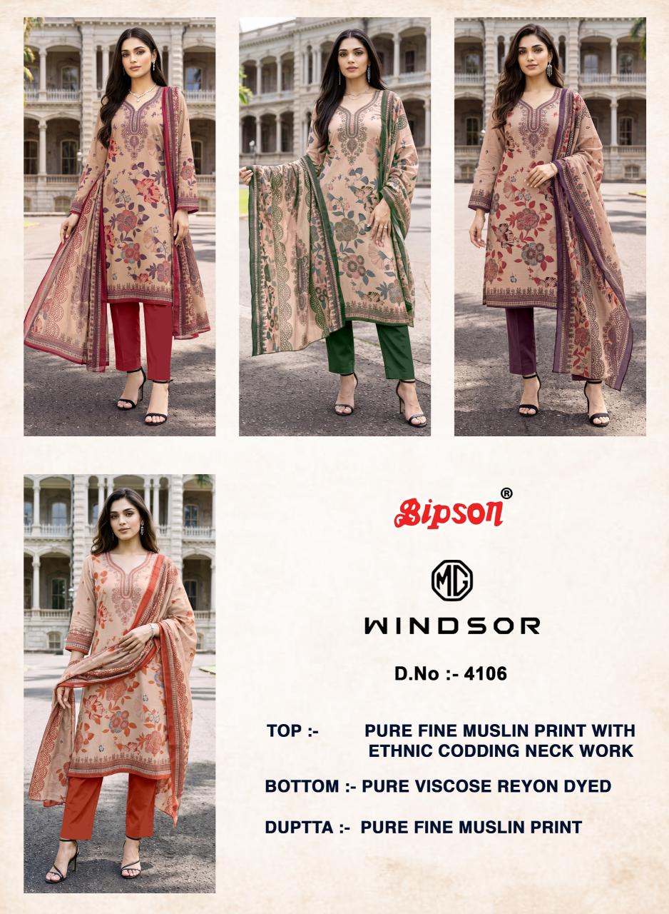 Bipson Windsor 4106 catalog daily wear salwar kameez wholesale - Sanvari Fashion