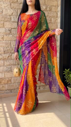 Dazira Georgette vol 88 catalog rajasthan wholesale saree market - Sanvari Fashion