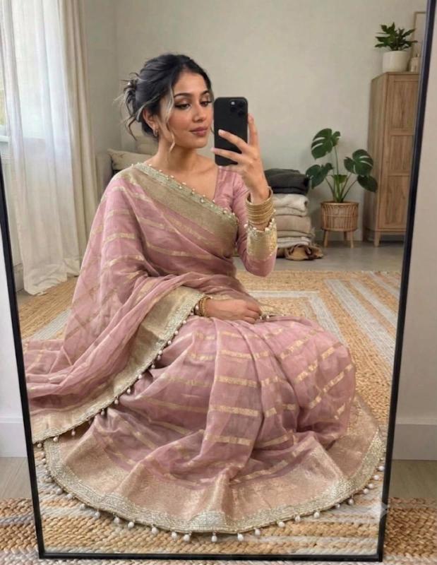Dazira Organza Tissue Silk vol 7 catalog organza saree wholesale - Sanvari Fashion