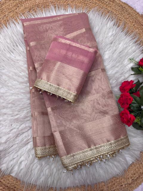 Dazira Organza Tissue Silk vol 7 catalog organza saree wholesale - Sanvari Fashion