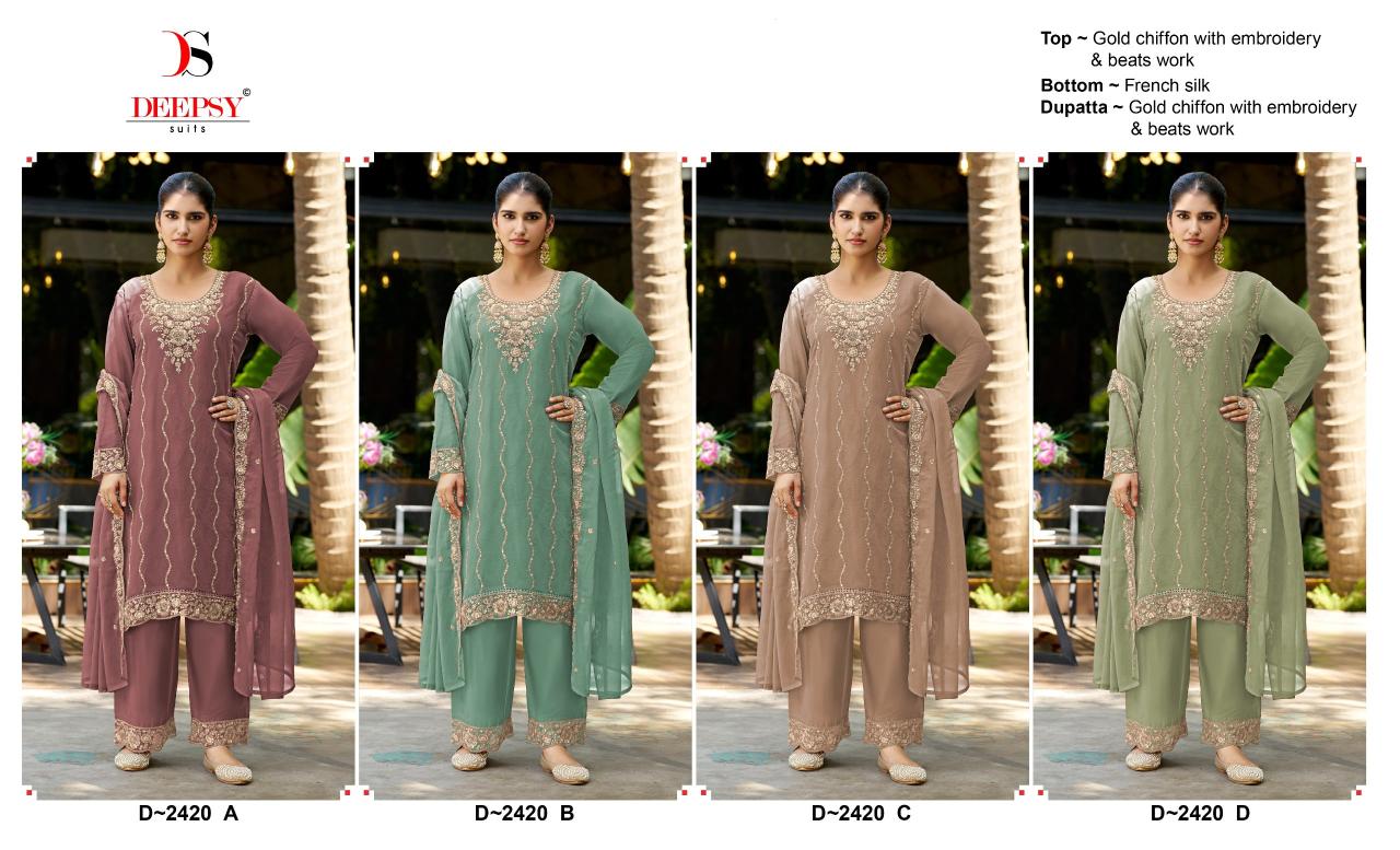 Deepsy 2420 catalog pakistani suits wholesale in bangalore - Sanvari Fashion