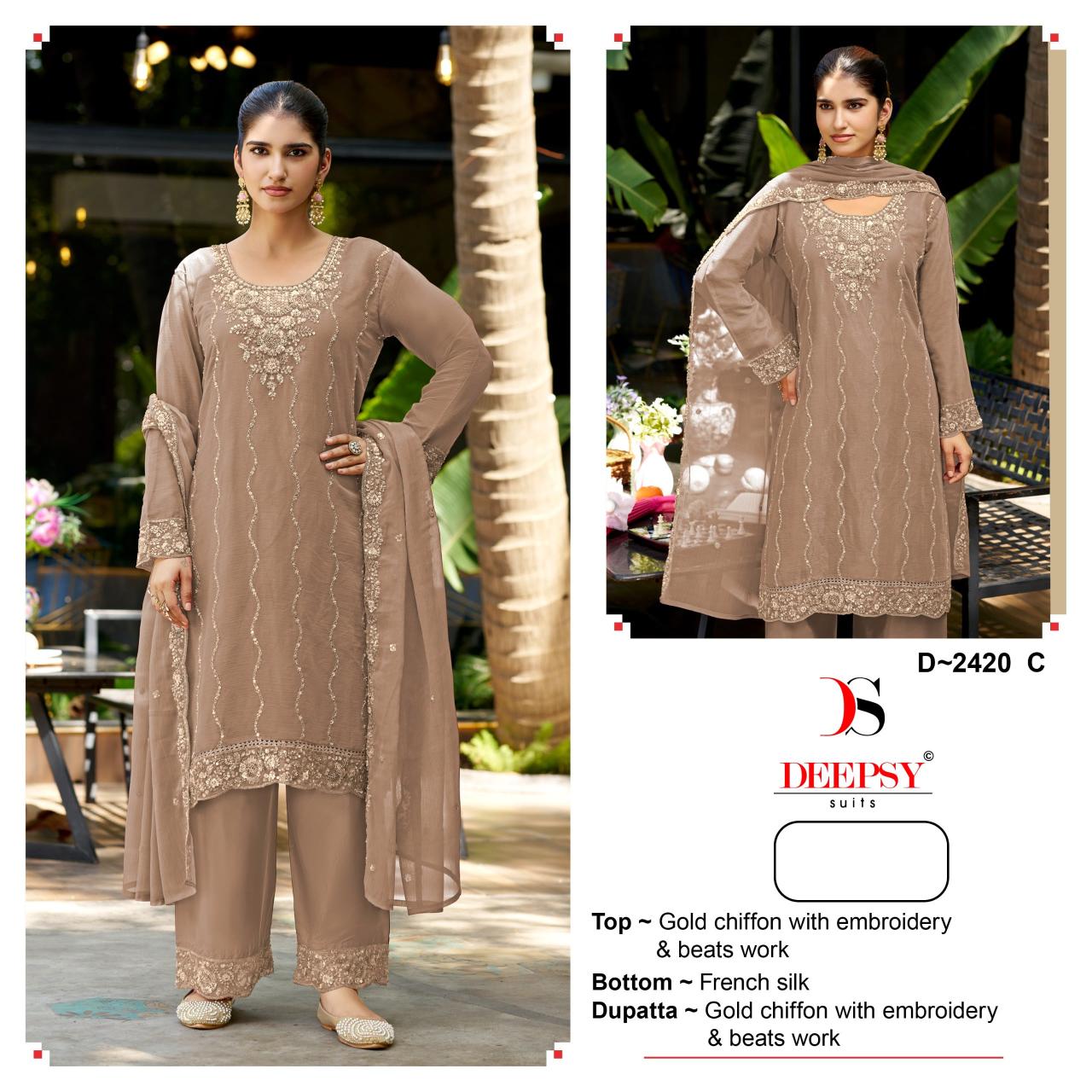 Deepsy 2420 catalog pakistani suits wholesale in bangalore - Sanvari Fashion