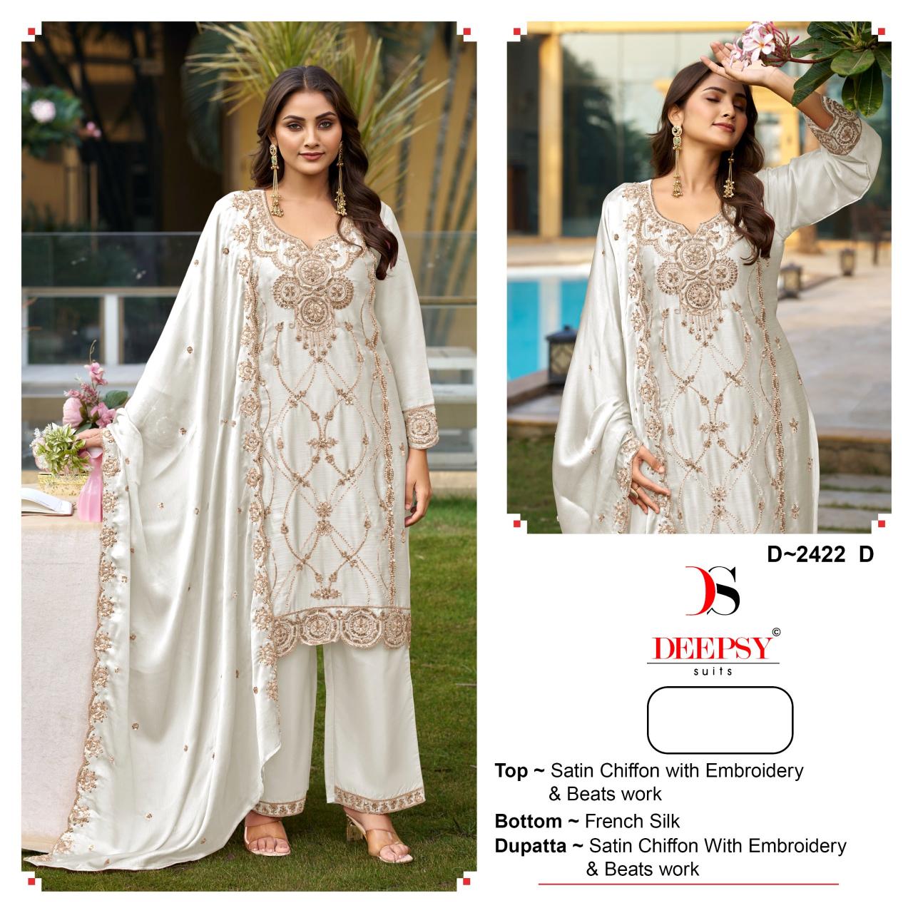 Deepsy 2422 catalog wholesale market pakistani suit - Sanvari Fashion
