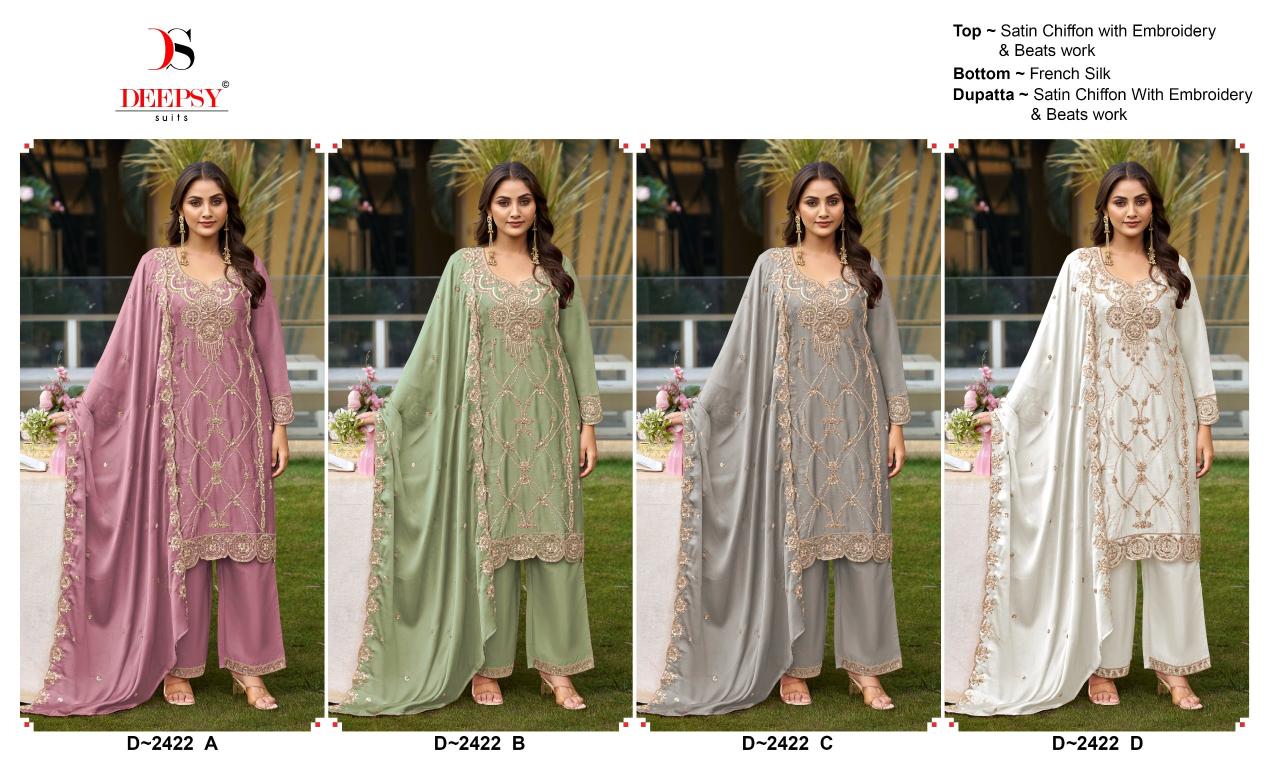 Deepsy 2422 catalog wholesale market pakistani suit - Sanvari Fashion