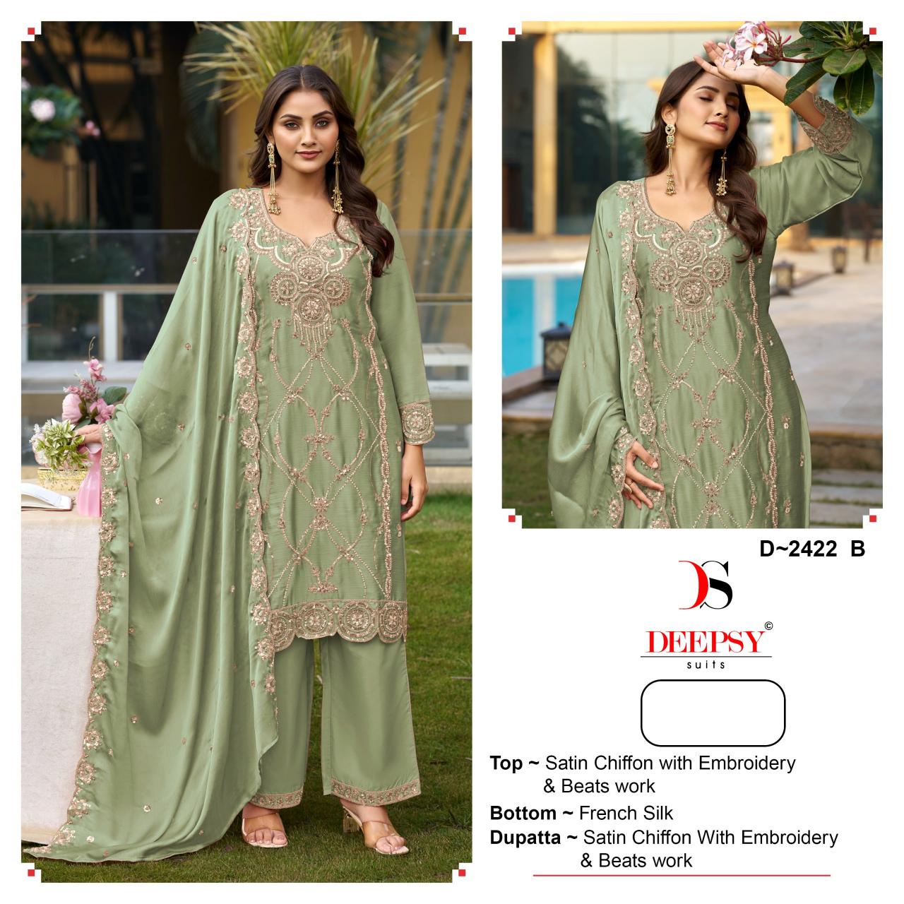 Deepsy 2422 catalog wholesale market pakistani suit - Sanvari Fashion