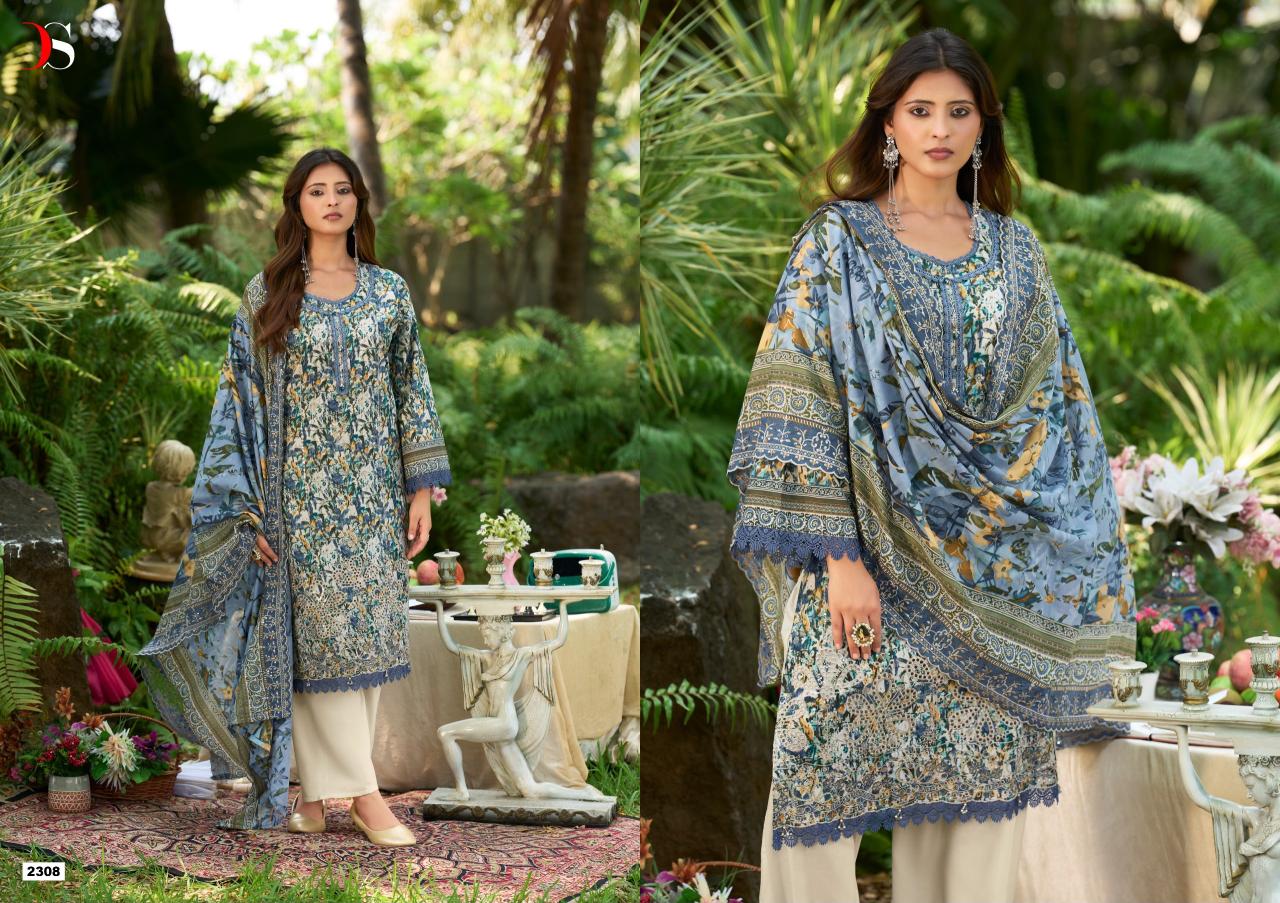 Deepsy Bin Saeed vol 23 catalog cotton dupatta pakistani brand salwar suit wholesaler - Sanvari Fashion