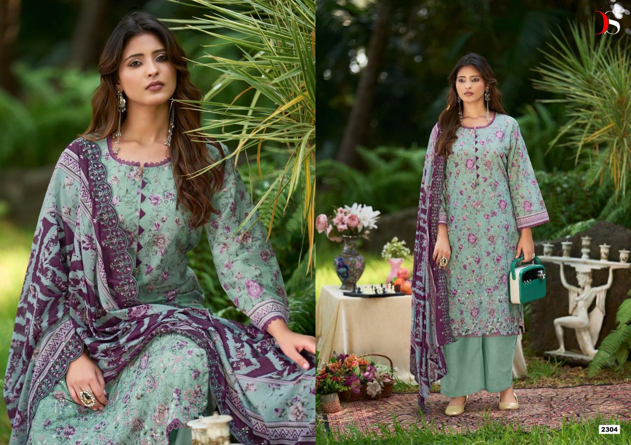 Deepsy Bin Saeed vol 23 catalog cotton dupatta pakistani brand salwar suit wholesaler - Sanvari Fashion