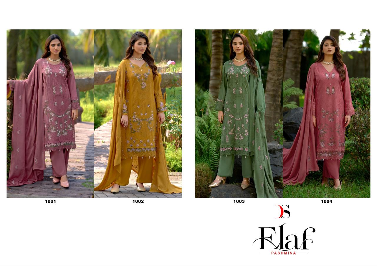 Deepsy Elaf Pashmina catalog wholesale market for pakistani suits in delhi - Sanvari Fashion