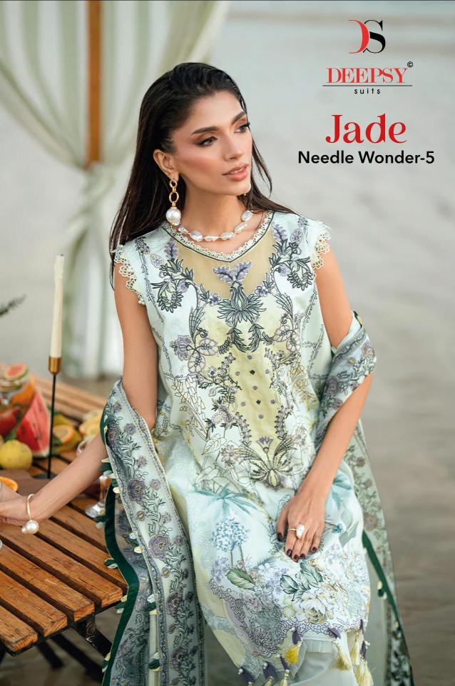 Deepsy Jade Needle Wonder 25 Vol 5 Cotton Dupatta catalog pakistani suits wholesale market in delhi - Sanvari Fashion