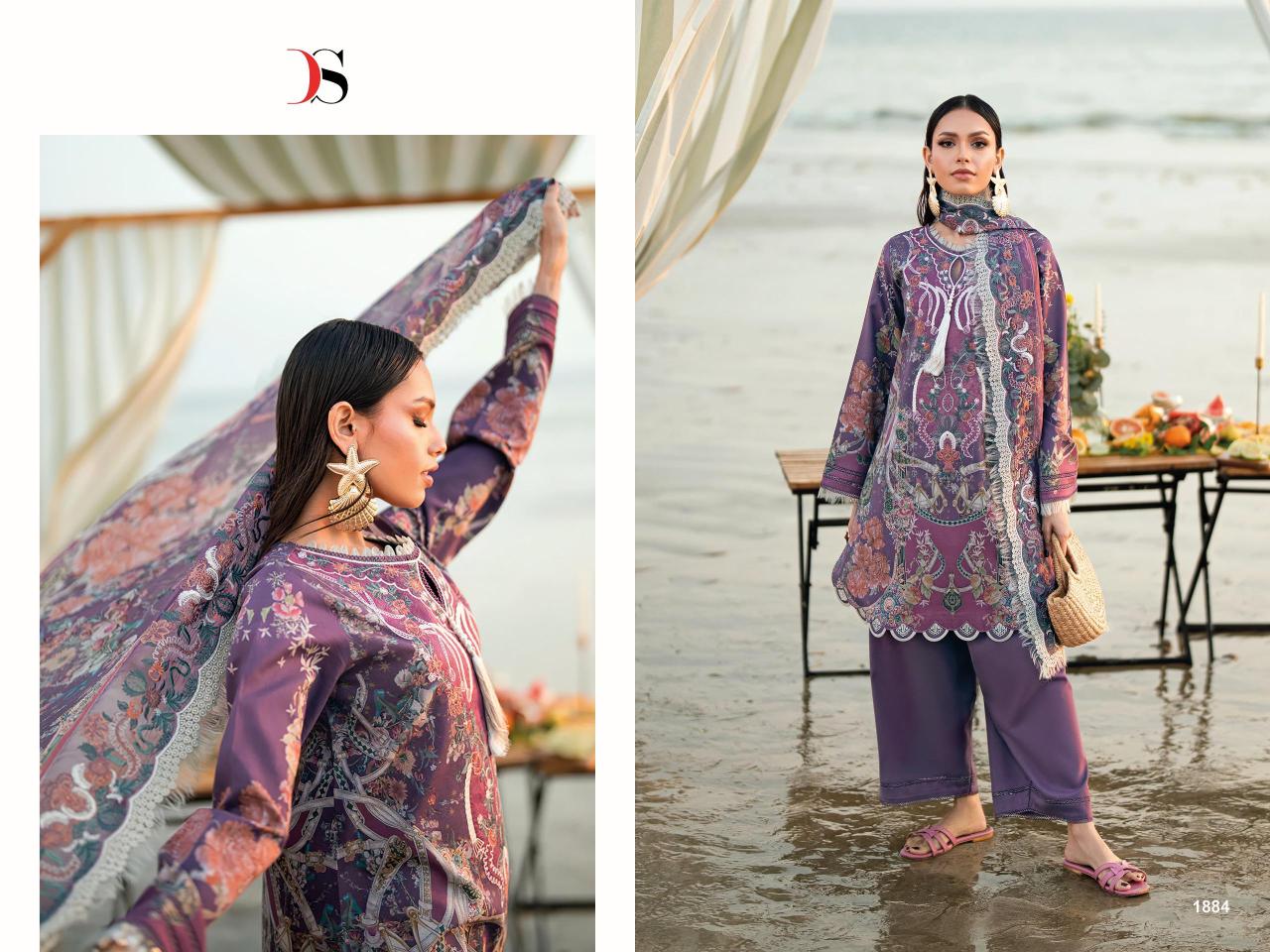 Deepsy Jade Needle Wonder 25 Vol 6 Chiffon Dupatta catalog keywords for searching pakistani suits wholesale india - Sanvari Fashion