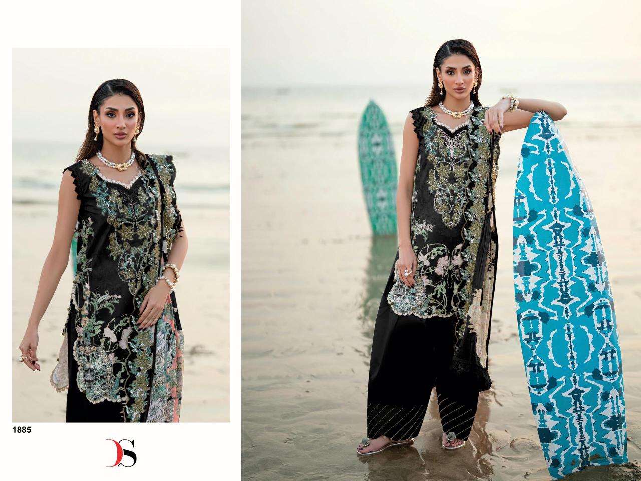 Deepsy Jade Needle Wonder 25 Vol 6 Chiffon Dupatta catalog keywords for searching pakistani suits wholesale india - Sanvari Fashion