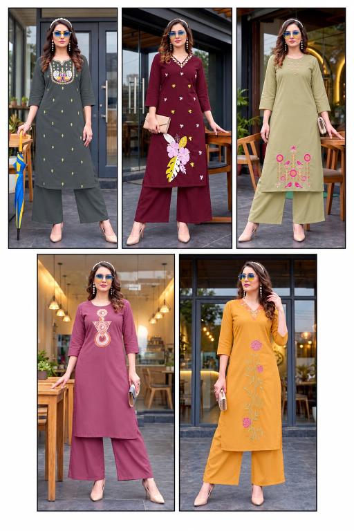 Diya Trends 1001 to 1005 catalog winter cord set wholesale - Sanvari Fashion