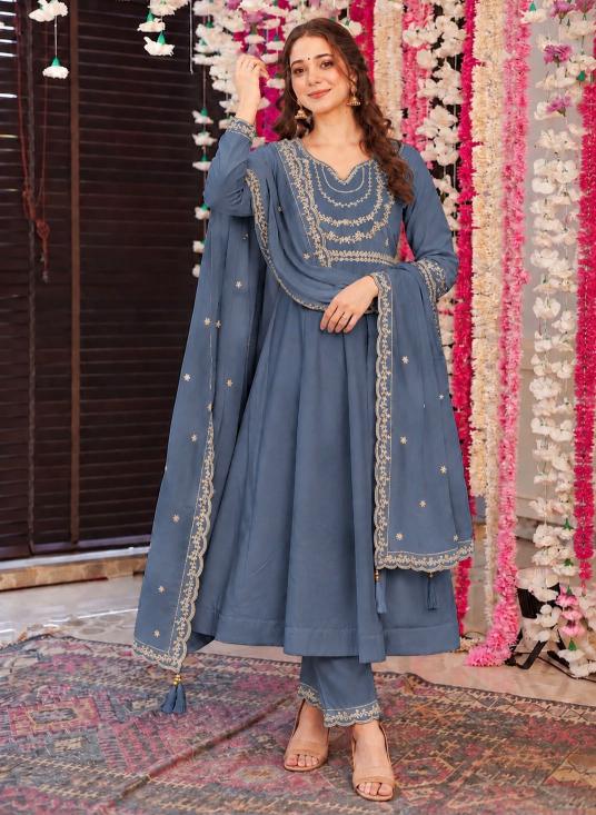 Felocity Anaya catalog wholesale embroidery work kurtis - Sanvari Fashion
