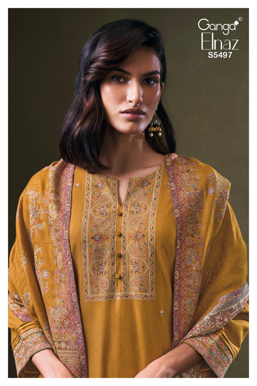 Ganga Elnaz 5497 catalog wholesale salwar kameez catalogue collection - Sanvari Fashion