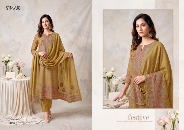 Glossy Simar Gulzarish catalog wholesale market of salwar kameez in kolkata - Sanvari Fashion
