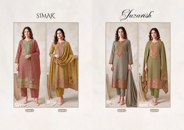 Glossy Simar Gulzarish catalog wholesale market of salwar kameez in kolkata - Sanvari Fashion
