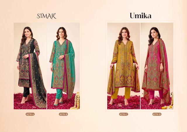 Glossy Simar Umika catalog wholesale market of salwar kameez in kolkata - Sanvari Fashion