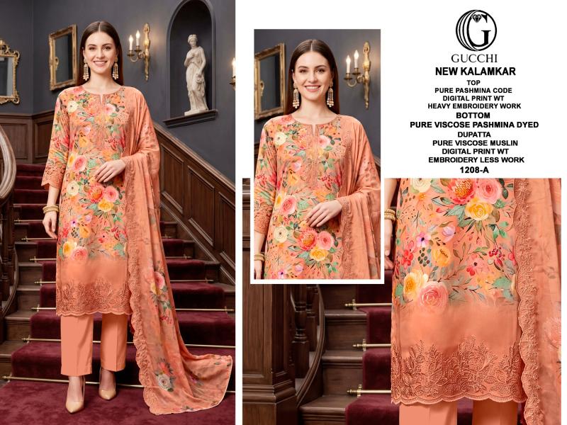Gucchi New Kalamkar 1208 catalog wholesale salwar kameez online in india shopskit.in - Sanvari Fashion