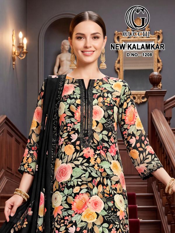 Gucchi New Kalamkar 1208 catalog wholesale salwar kameez online in india shopskit.in - Sanvari Fashion