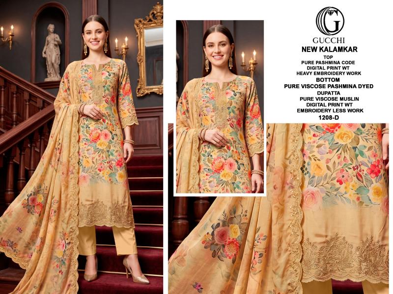Gucchi New Kalamkar 1208 catalog wholesale salwar kameez online in india shopskit.in - Sanvari Fashion