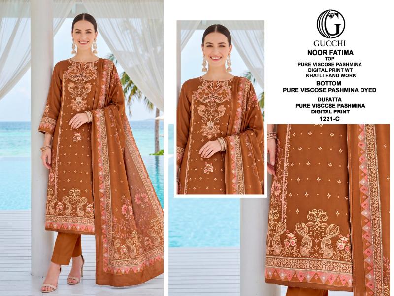 Gucchi Noor Fatima 1221 catalog buy wholesale salwar kameez surat - Sanvari Fashion