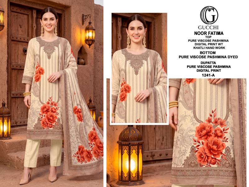 Gucchi Noor Fatima 1241 catalog wholesale salwar kameez online shopping india - Sanvari Fashion