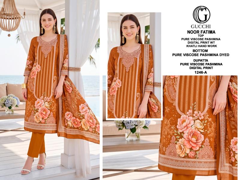 Gucchi Noor Fatima 1246 catalog buy wholesale salwar kameez online - Sanvari Fashion