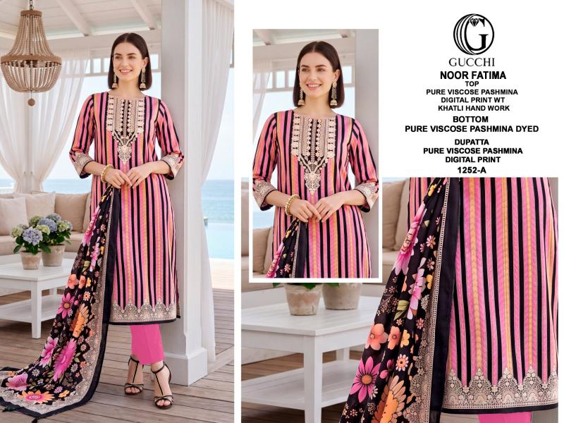 Gucchi Noor Fatima 1252 catalog wholesale salwar kameez mart - Sanvari Fashion