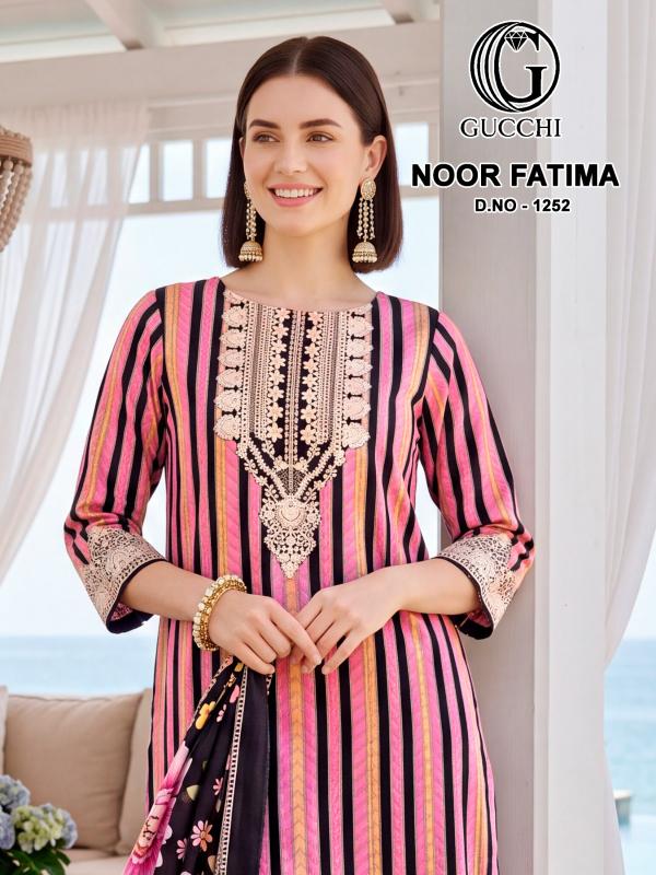 Gucchi Noor Fatima 1252 catalog wholesale salwar kameez mart - Sanvari Fashion