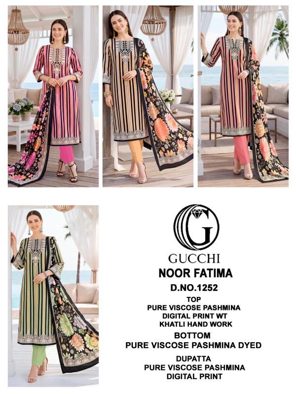 Gucchi Noor Fatima 1252 catalog wholesale salwar kameez mart - Sanvari Fashion